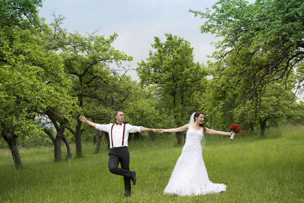 Beautiful wedding couple - Фото, зображення