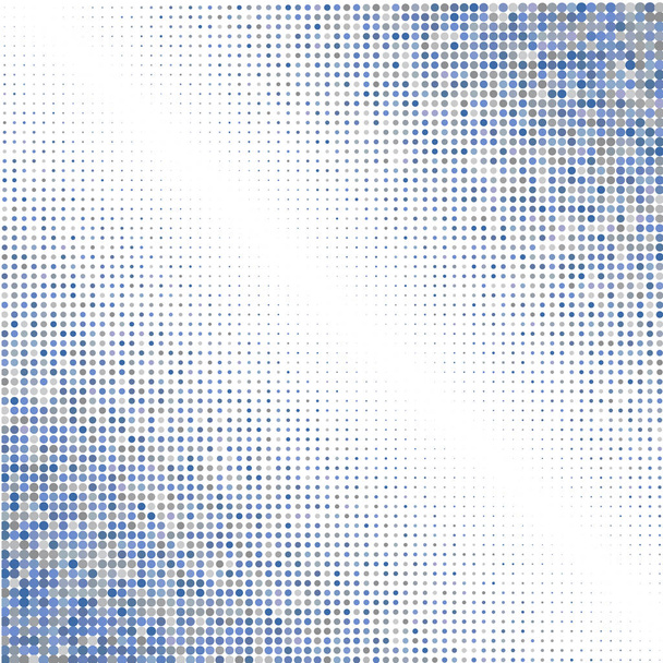 White background with blue and gray dots  - Vector, Image