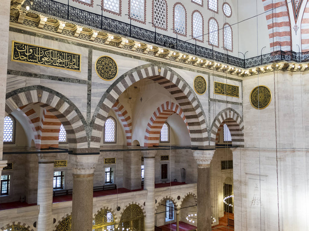 Islamic arts in Suleymaniye Mosque in Istanbul  Turkey - Fotografie, Obrázek