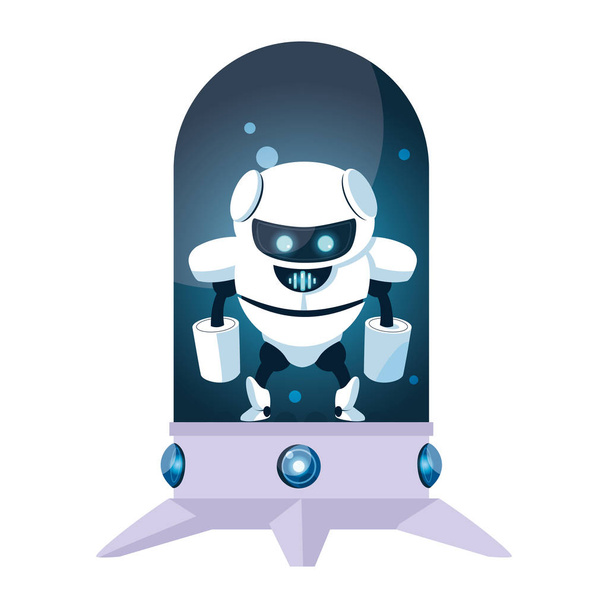 Isolated technology robot vector design - Vector, Image