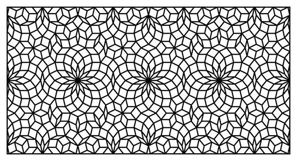 Decorative panel. Template for laser cutting. Vector ornament design. - Vector, Image