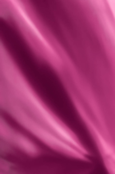 Pink abstract art background, silk texture and wave lines in mot - Photo, Image