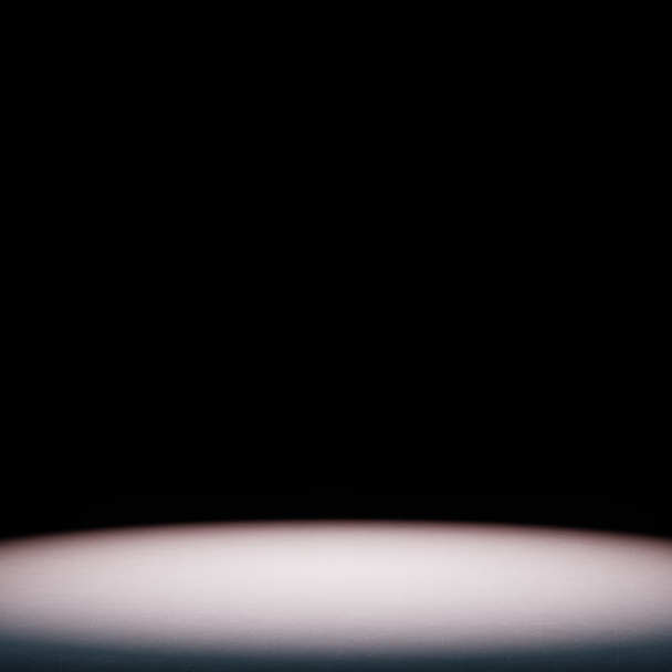 Leeg wit gebied Spotverlicht op zwarte achtergrond - Foto, afbeelding