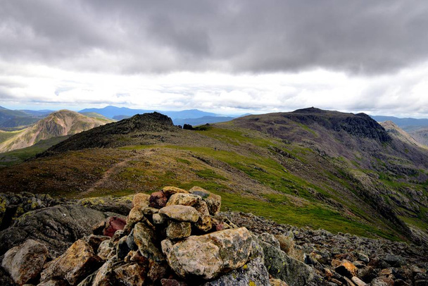 The ridge from Scafell to Scafell Pike - Photo, Image