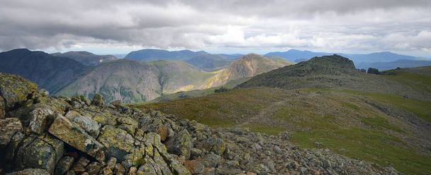 The ridge from Scafell to Scafell Pike - Photo, Image