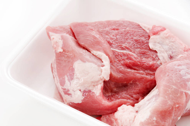 Syrové vepřové maso, zadní žebro - Fotografie, Obrázek