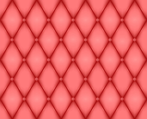 Πολυτελή κόκκινη δερμάτινη υφή. Γνήσιο δερμάτινο μοτίβο. Rhombus γεωμετρικό φόντο. Διάνυσμα EPS 10 μορφή εικόνας - Διάνυσμα, εικόνα