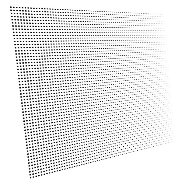 3d segmented, dashed lines geometric pattern. Vanish, diminish s - Vector, Image