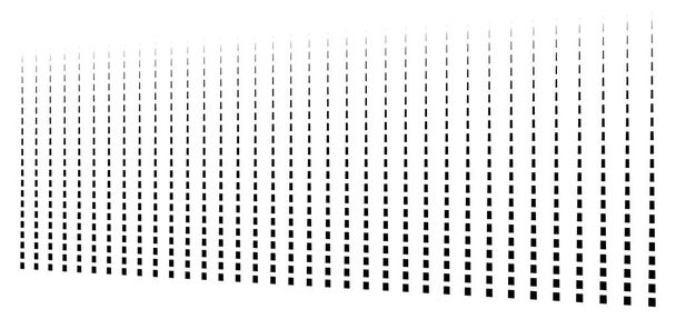 3D gestrichelte Linien geometrisches Muster. Unregelmäßige Streifen im Blick - Vektor, Bild