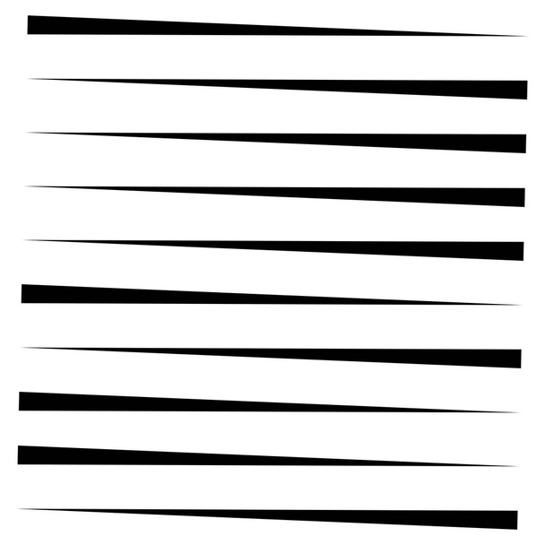 Willekeurige lijnen element. Willekeurige horizontale lijnen. Onregelmatig recht - Vector, afbeelding