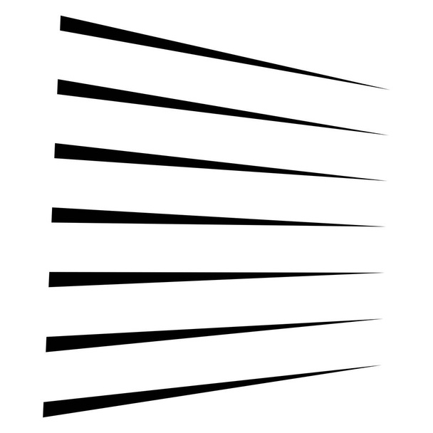 Vízszintes vonalak geometriai eleme. Egyenes párhuzamos vonalak, szemek - Vektor, kép
