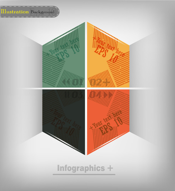 Infographic design template - Vektor, obrázek