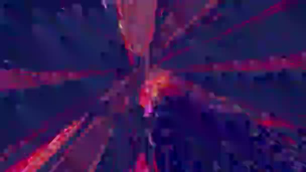 Vibrant geometrical cyberpunk dreamy shimmering background.  - Footage, Video