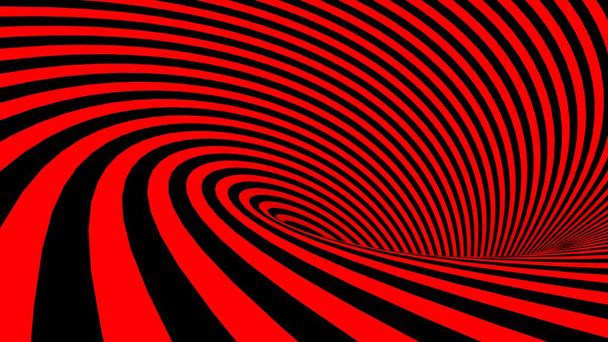 A háttér egy piros és fekete spirál - 3D-s renderelés illusztráció - Fotó, kép