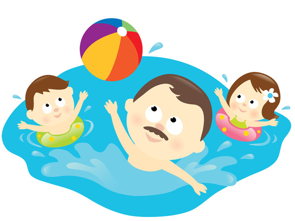 Healthy family lifestyle - Vector, Image