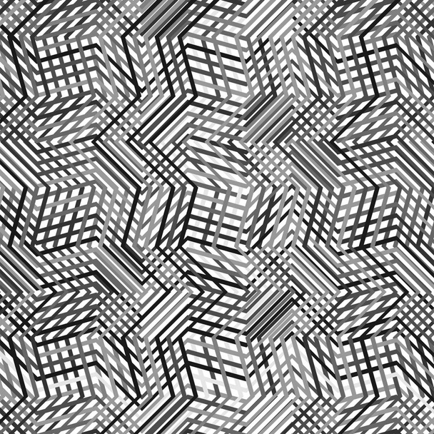 Сложный геометрический узор в оттенках серого,
 - Вектор,изображение