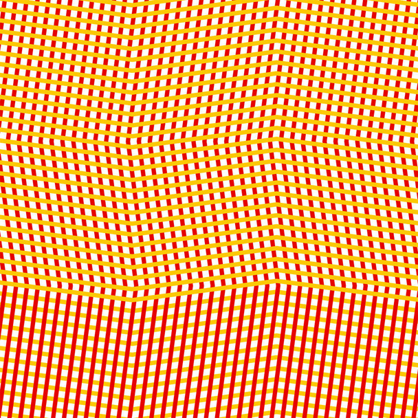 Intersected, interweaved irregular lines, stripes orange, yellow - Vector, Image