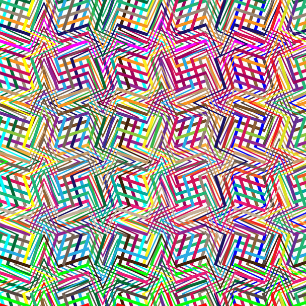 Colorful scribble, cross hatch geometric lines pattern. Intersec - Vector, Image