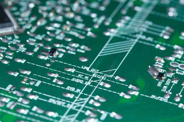 Close up of printed circuit board - Photo, Image
