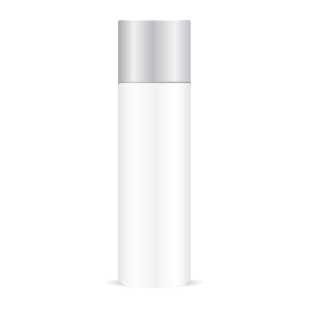 White deodorant can mockup. Plastic container - Vector, Image