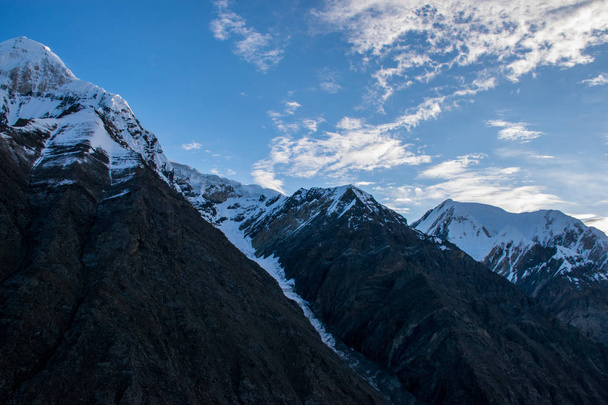 scenic view of Khan Tengri peak, Tian Shan, Kazakhstan  - Photo, image