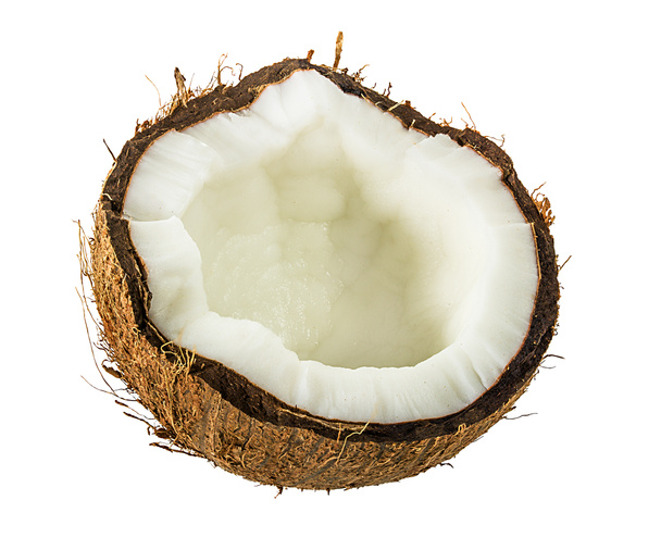 kokosnoten geïsoleerd op de witte achtergrond - Foto, afbeelding