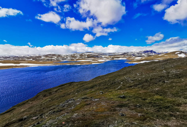 scenic view of Halti area, Finnmark, Norway - Fotoğraf, Görsel