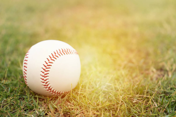 close up baseball on the infield, sport concept - Foto, imagen