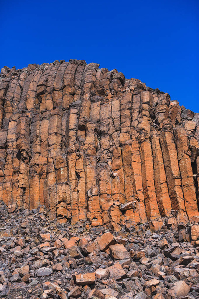 Basaltsäuleneinheiten auf dem Putorana-Plateau - Foto, Bild