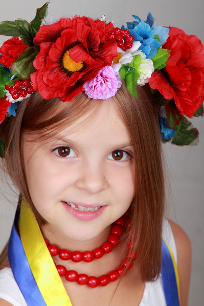 Little girl in the Ukrainian national costume - Zdjęcie, obraz