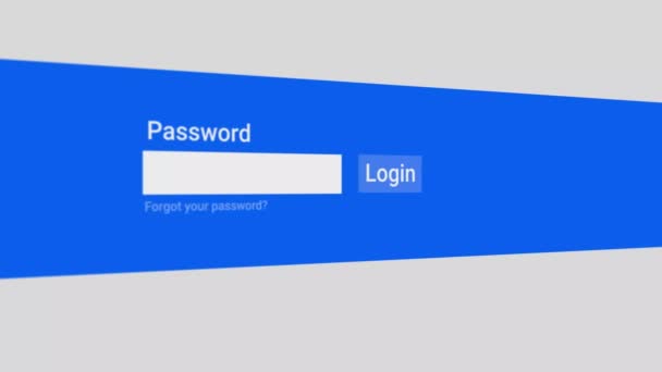 Facebook Password Screen, Login, Mot de passe, Mot de passe oublié
 - Séquence, vidéo