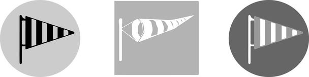 ilustración del vector de calcetín de viento aislado sobre fondo
 - Vector, imagen