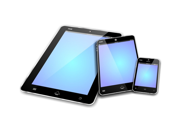 mobile Geräte leere Bildschirme - Foto, Bild