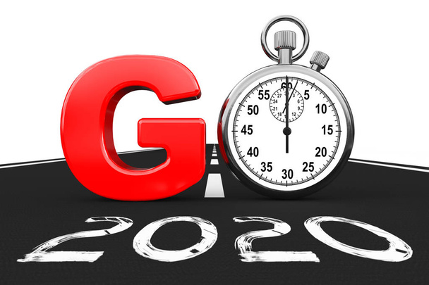 Концепція Нового 2020 року. Годинник як знак переходу на Новий рік 2020 R
 - Фото, зображення