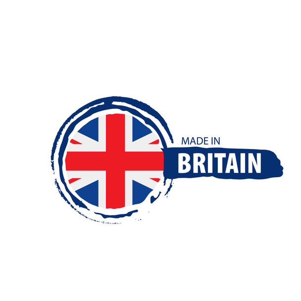 Drapeau Royaume-Uni, illustration vectorielle sur fond blanc - Vecteur, image
