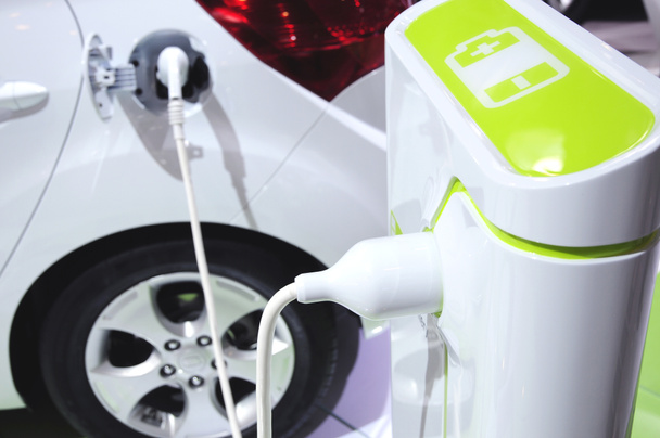 Electric car in charging - Photo, Image