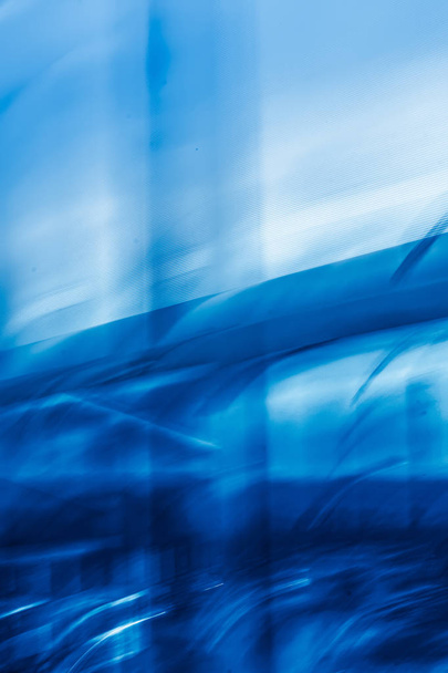 Technology brand abstract background, blue digital virtual reali - Photo, Image