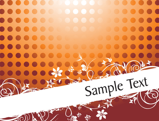 Floral background for sample text - Vector, Image