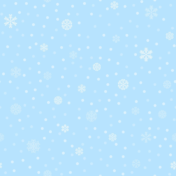 Vektor Winter Schnee Licht nahtlose Muster - Vektor, Bild