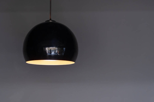 Ball black light lamps modern design of ceiling hanging light bulb interior decoration - Fotografie, Obrázek