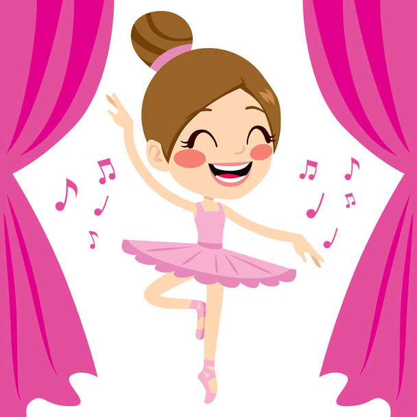Pink Ballerina Tutu Dancer - Vector, imagen
