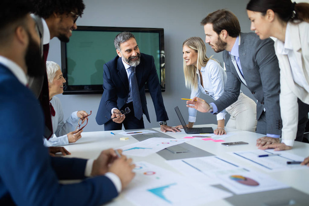 Meeting Corporate Company Success Business People Brainstorming Teamwork Concept - Foto, Imagem