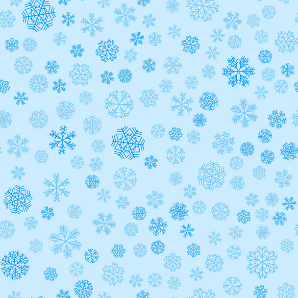 wektor zima śnieg lekki bezszwowy wzór - Wektor, obraz
