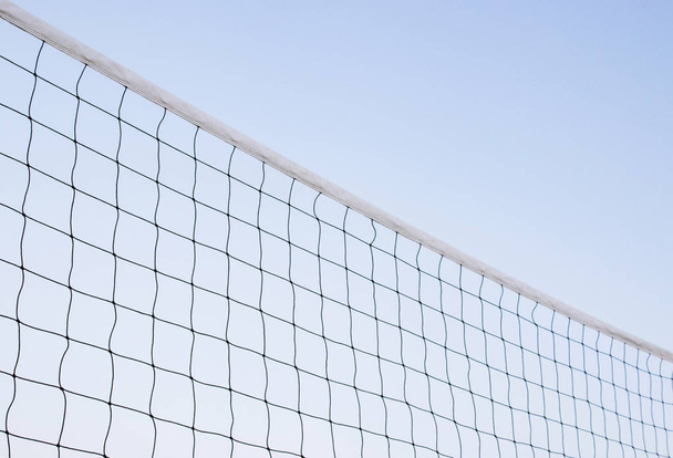 Beach volleyball net, summer vacation, sport concept. isolated s - Zdjęcie, obraz