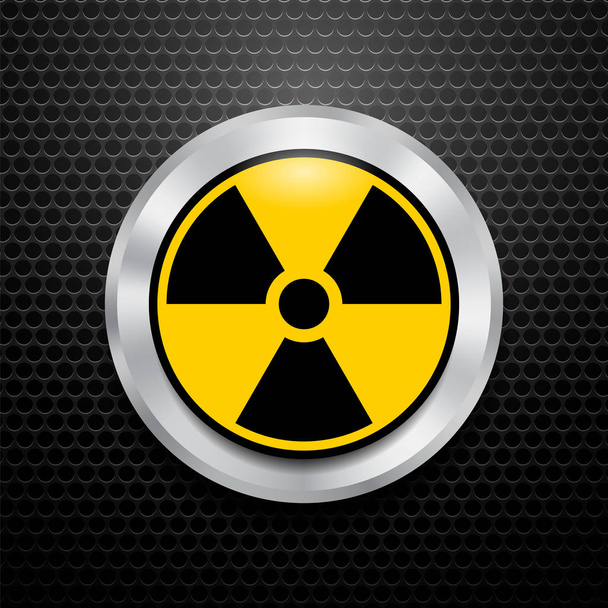 Señal de radiación ionizante. Símbolo de contaminación radiactiva. Peligro de advertencia - Foto, Imagen