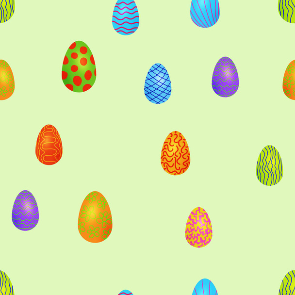 bezszwowe jaja wektor Wielkanoc wzór - Wektor, obraz