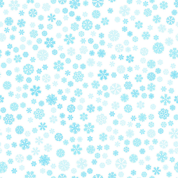 ベクトル冬の雪の光シームレスなパターン - ベクター画像