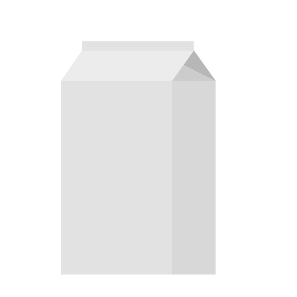 boîtes en carton blanc de jus et de lait blanc. des maquettes de paquets. emballage en carton de lait sur fond blanc
. - Photo, image