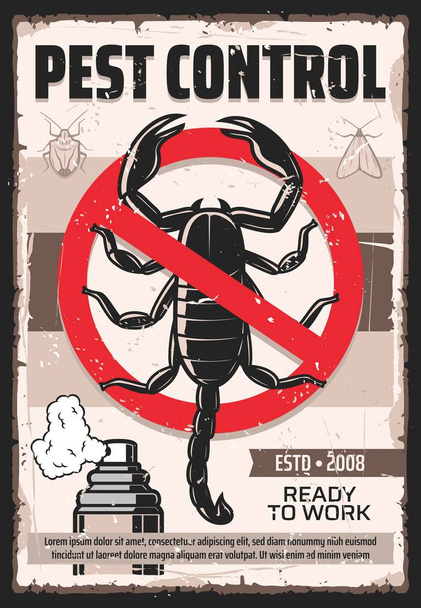 Disinsection, scorpion and insects pest control - Vector, Image