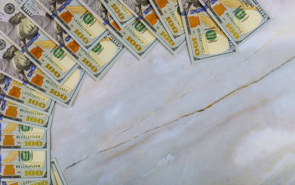 Iş için mermer arka planda Amerikan doları para - Fotoğraf, Görsel